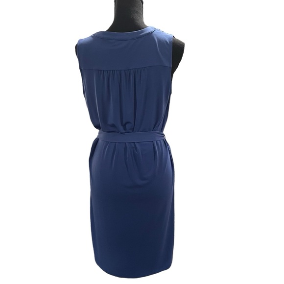 Michael Kors Sleeveless Blue Chain Dress - Picture 3 of 8